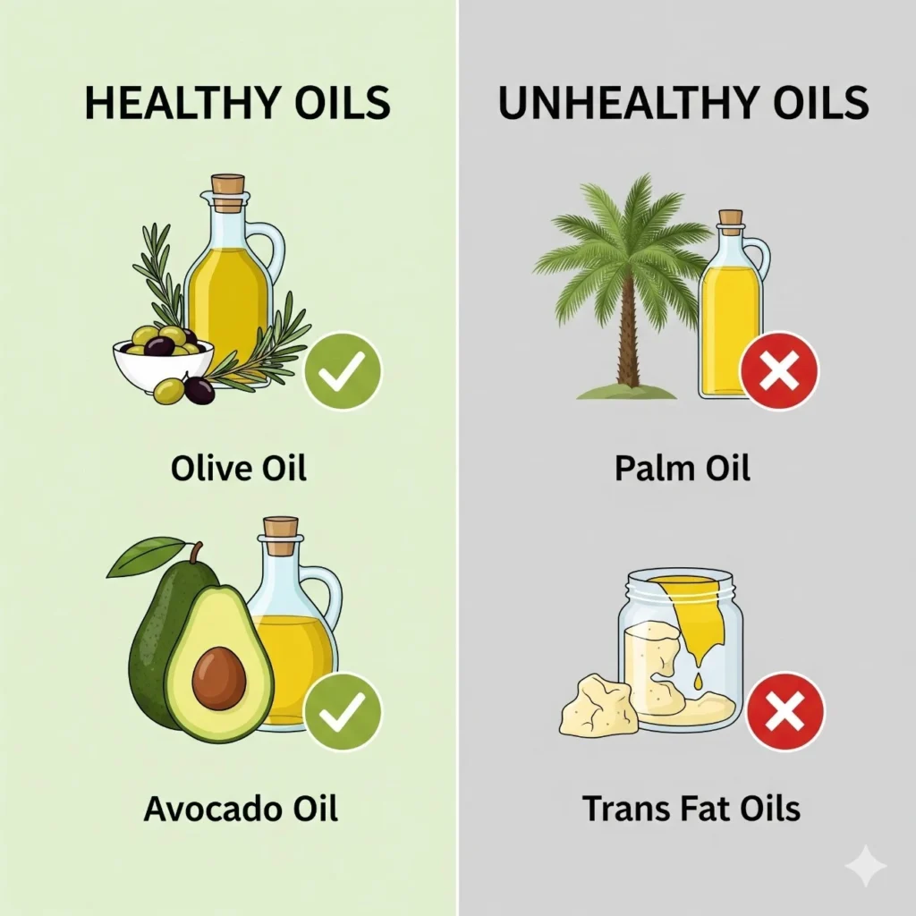 does eating less oil help reduce cholesterol