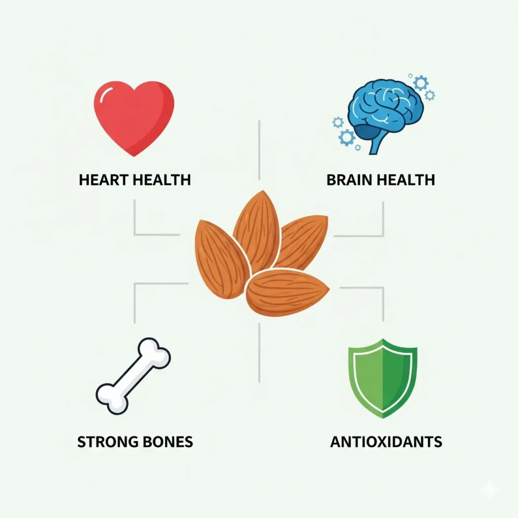 how many almonds are safe to eat in a day